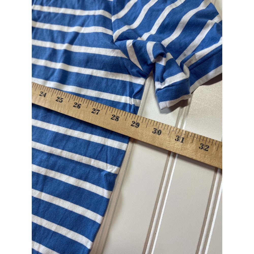 NWT Polo Ralph Lauren Mens Striped Jersey T-Shirt Royal Blue White 3XLT - Picture 6 of 7